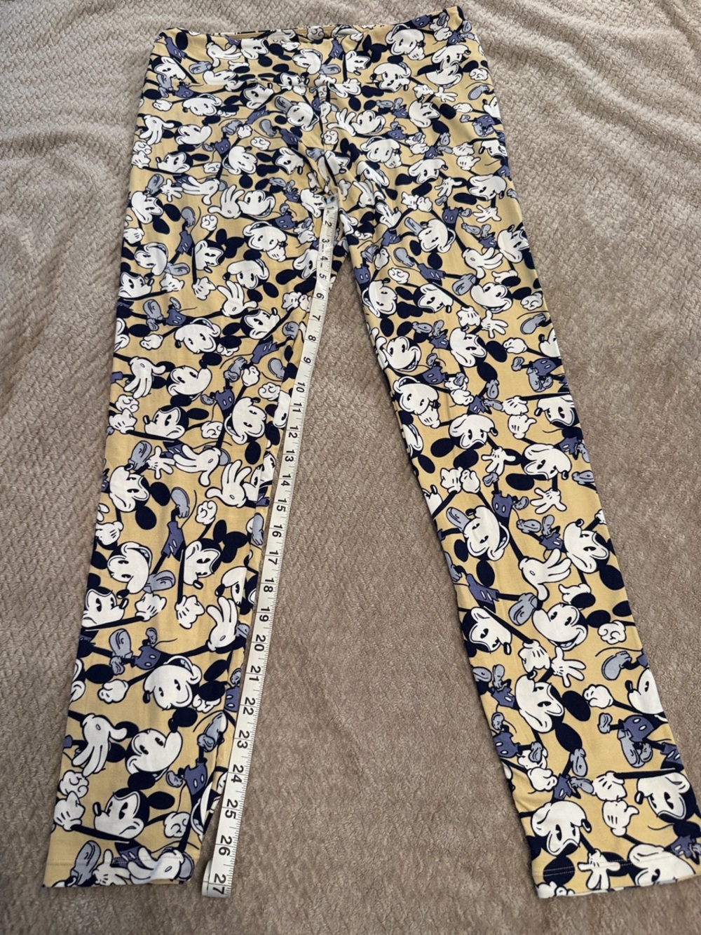 LuLaRoe Classic Mickey Print Leggings - TC Sz 12-18
